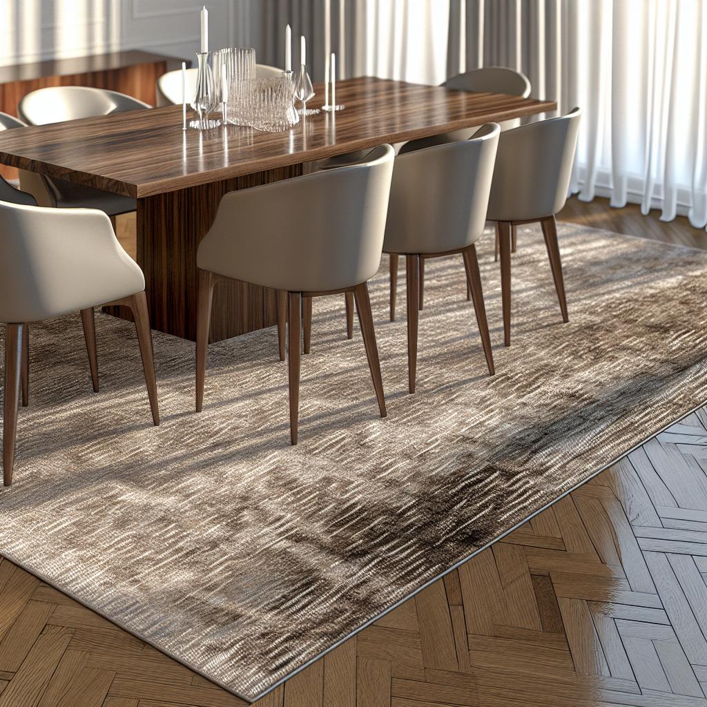 10 inspirações de tapetes para sala de jantar que vão transformar seu ambiente 3 tapete-para-sala-de-jantar