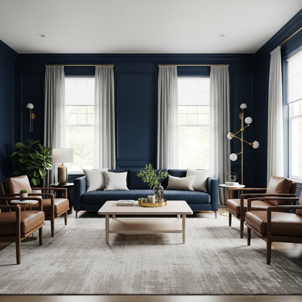 Azul marinho na decoração: como usar essa cor elegante para transformar seus ambientes