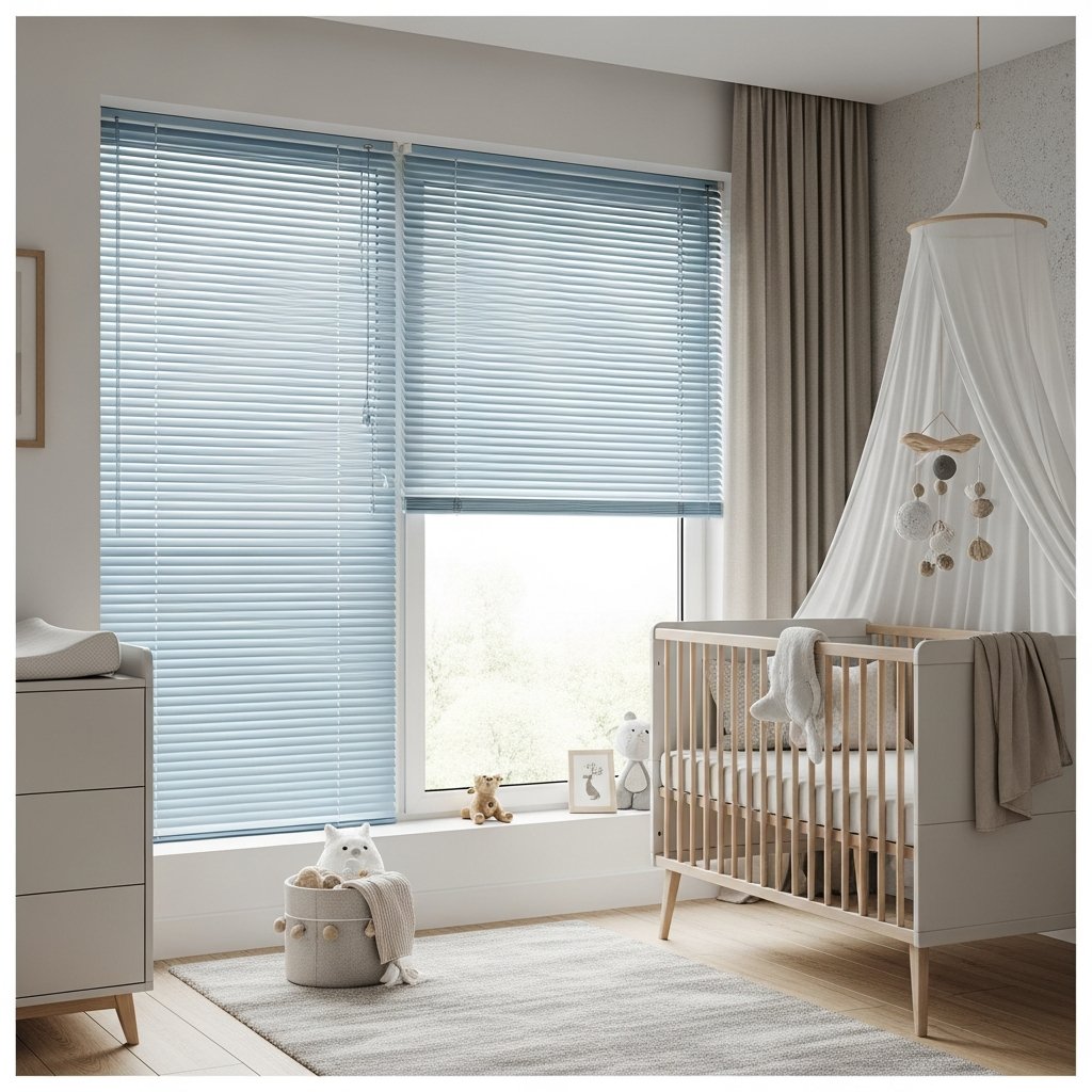 Cortinas delicadas e práticas para criar um quarto de bebê aconchegante e funcional