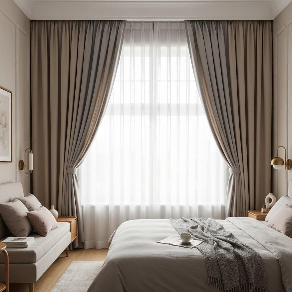 Cortinas para quarto de casal: como escolher o modelo ideal para um ambiente acolhedor