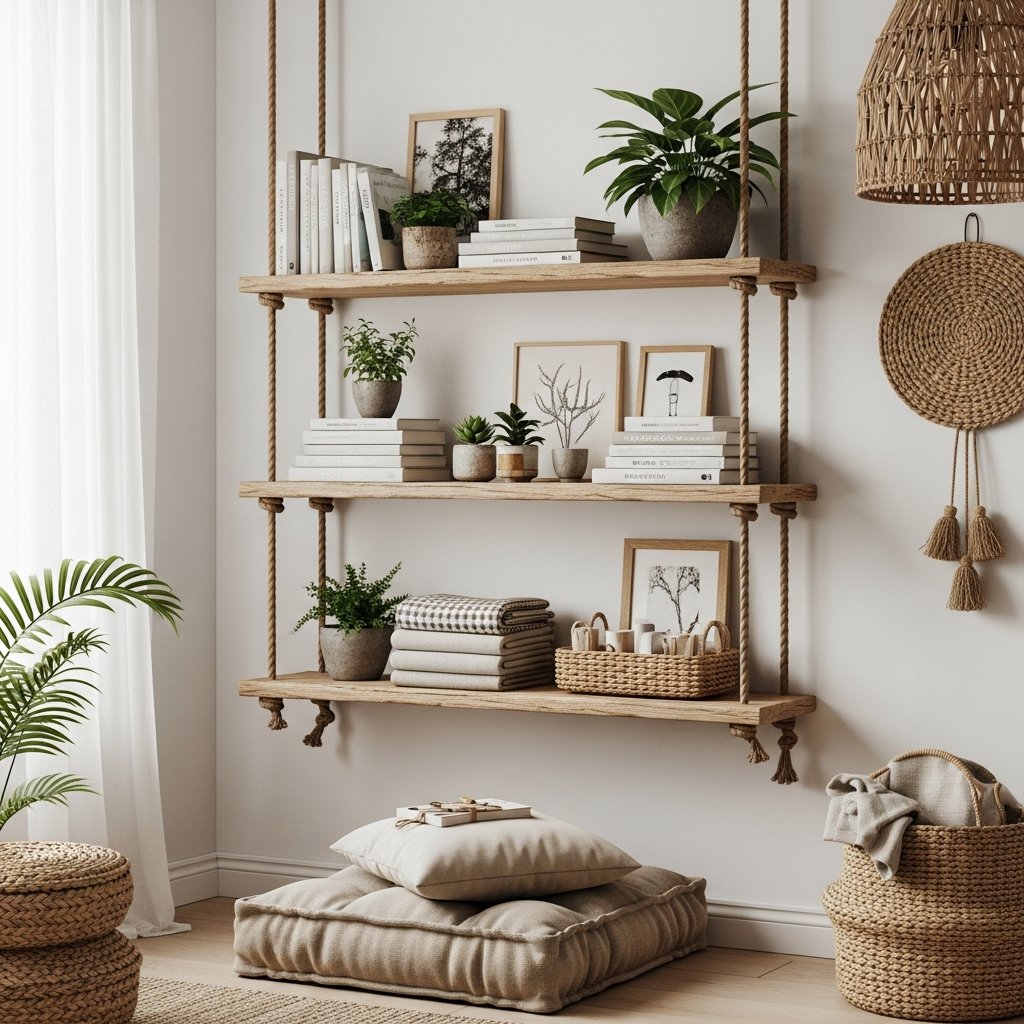 Encanto rústico: como transformar sua decoração com prateleiras de madeira natural