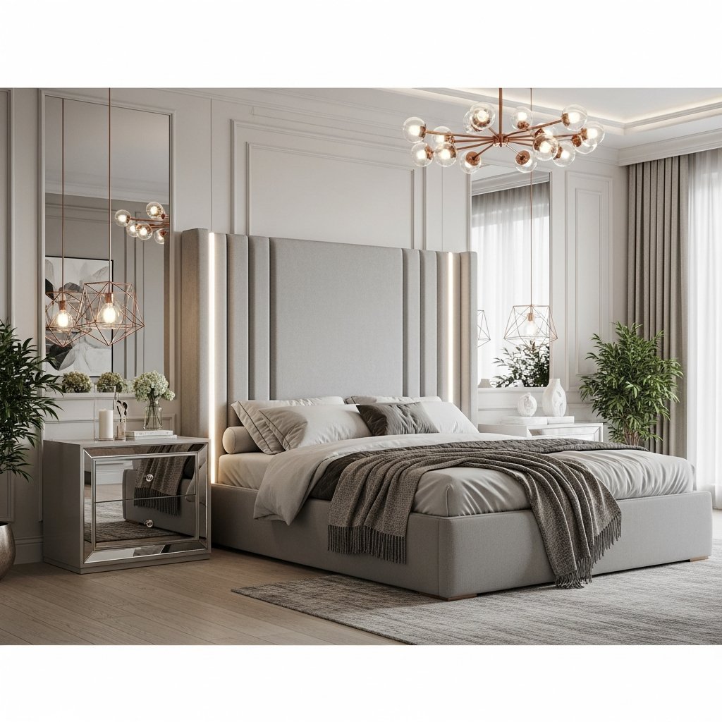 Inspirações elegantes para transformar seu quarto em um espaço de luxo confortável e sofisticado