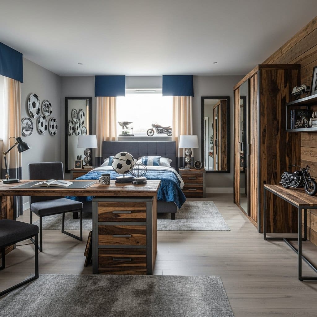 Inspiração e estilo: como criar um quarto masculino autêntico e acolhedor