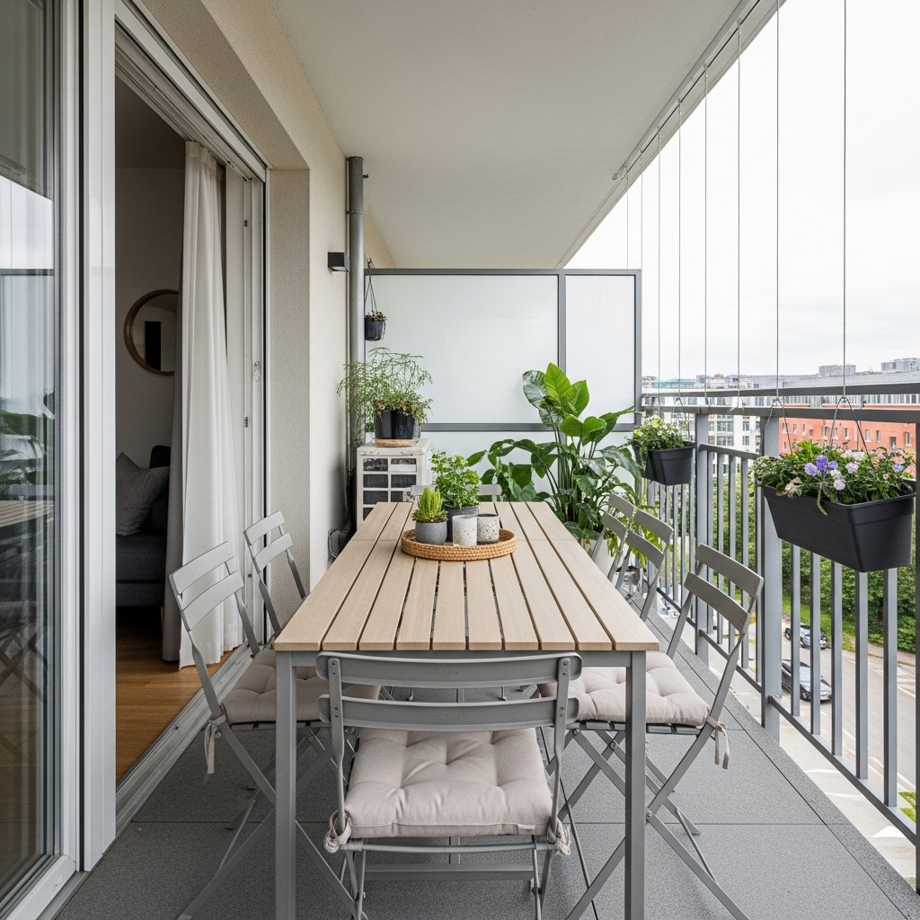 Mesas para sacada: como escolher e decorar seu espaço com estilo e praticidade