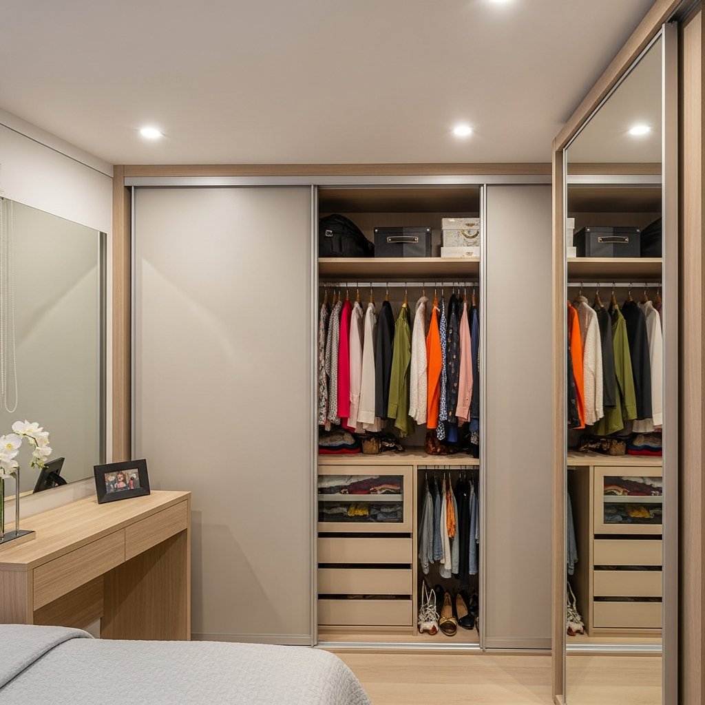 Quarto com closet: ideias práticas e elegantes para transformar seu espaço