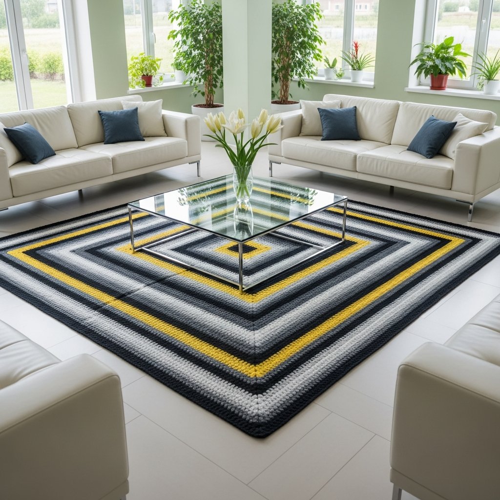Tapetes de crochê para sala: como transformar sua decoração com estilo e conforto