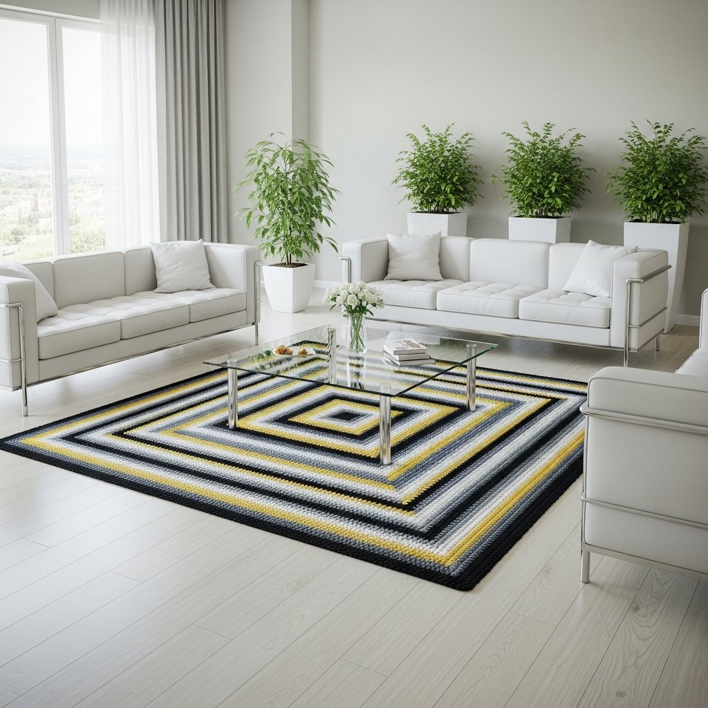 Tapetes de crochê para sala: como transformar sua decoração com estilo e conforto