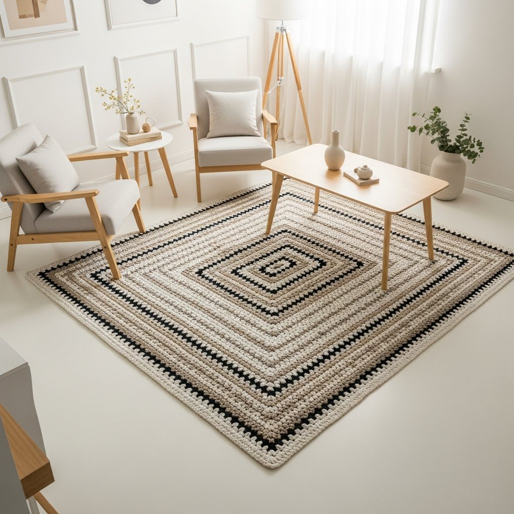 Tapetes de crochê para sala: como transformar sua decoração com estilo e conforto