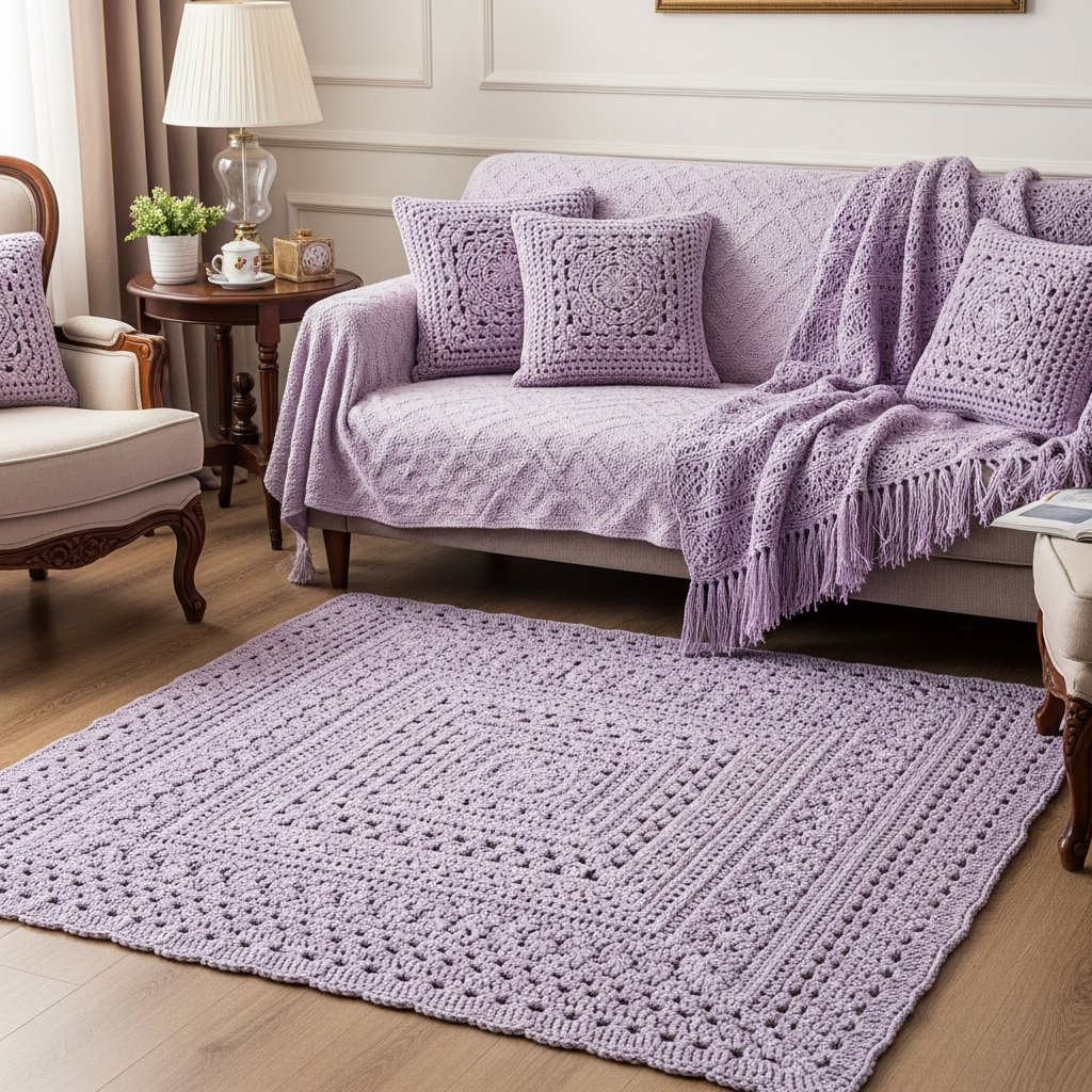 Tapetes de crochê para sala: como transformar sua decoração com estilo e conforto