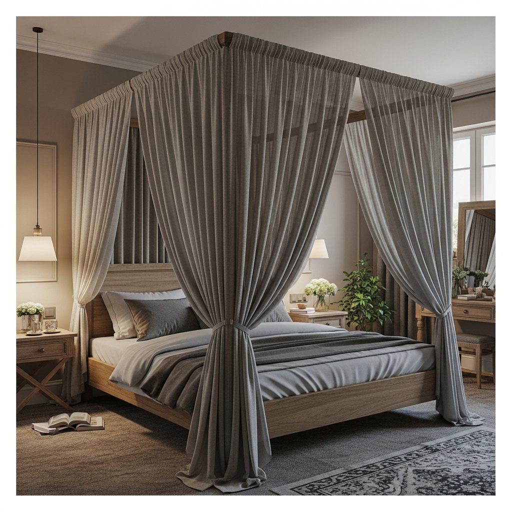 Cama com dossel: elegância e charme para transformar seu quarto