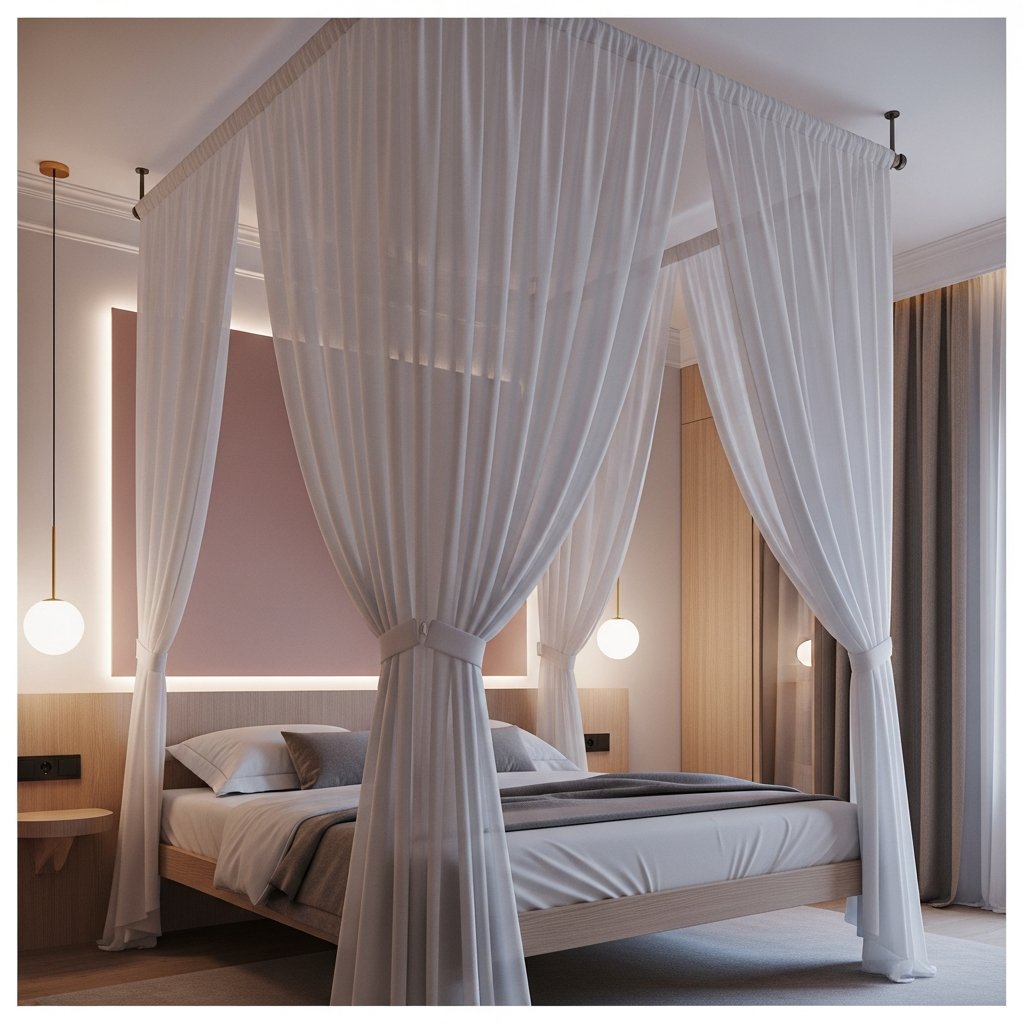 Cama com dossel: elegância e charme para transformar seu quarto