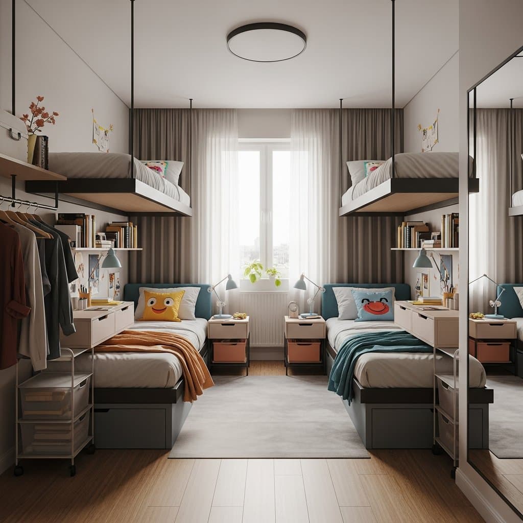 Como Decorar um Quarto Compartilhado Preservando a Privacidade e o Conforto