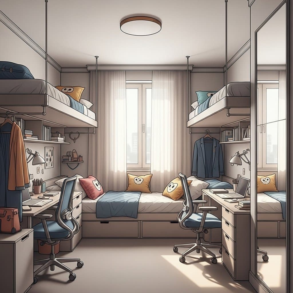 Como Decorar um Quarto Compartilhado Preservando a Privacidade e o Conforto