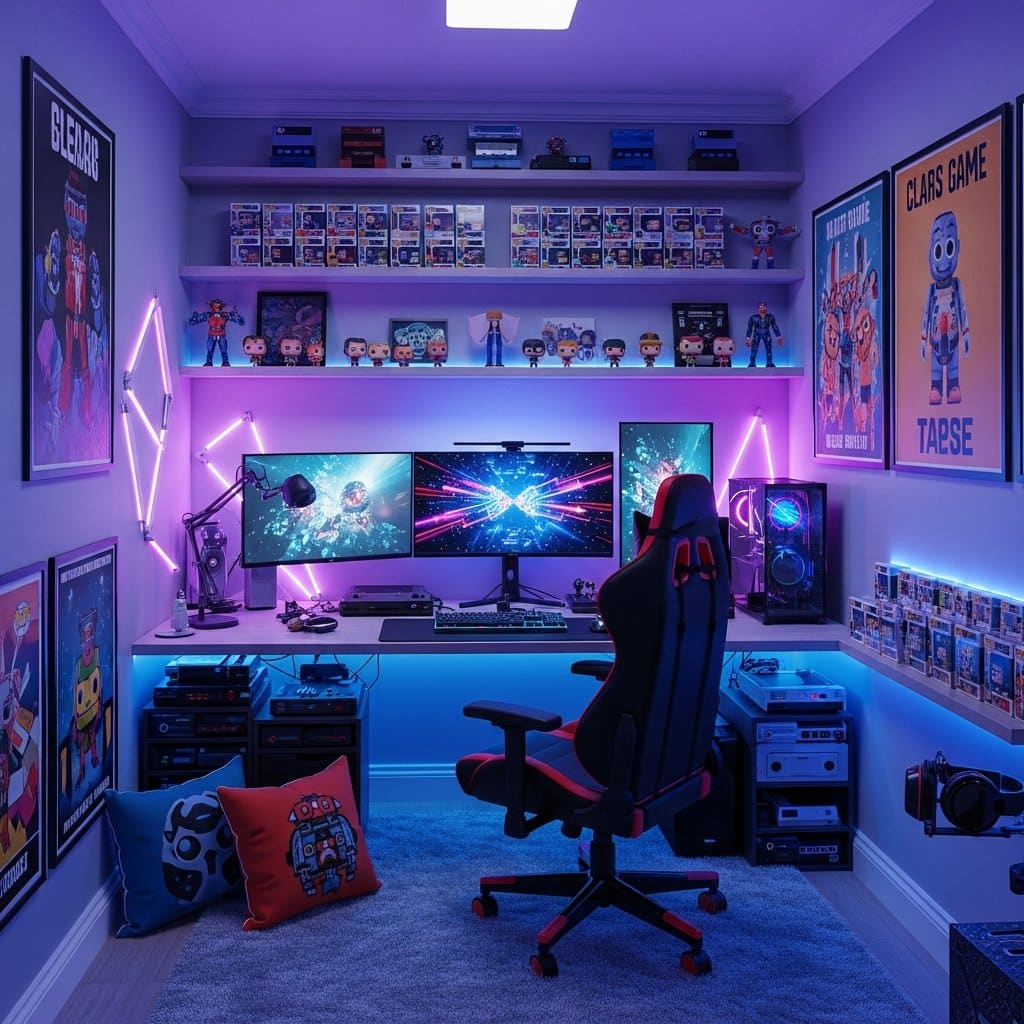 Como Montar o Quarto Gamer Perfeito: Dicas para Criar um Espaço Confortável e Personalizado