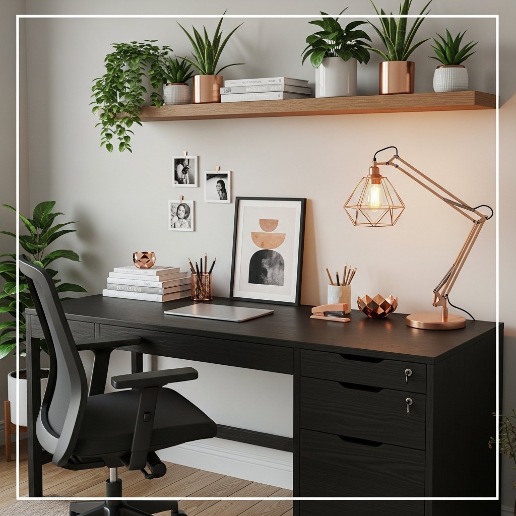Escrivaninha preta: inspire-se para criar um home office elegante e funcional