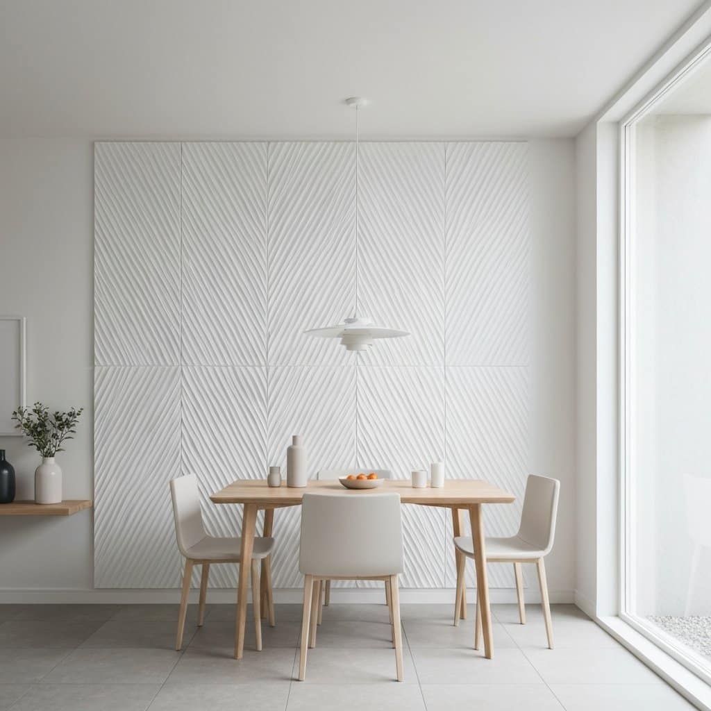 Espelhos que transformam a sala de jantar em um espaço elegante e acolhedor