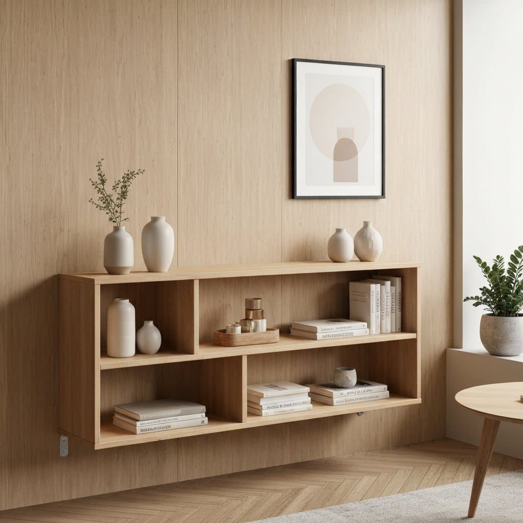 Inspire-se com ideias criativas de prateleiras de madeira para transformar sua decoração