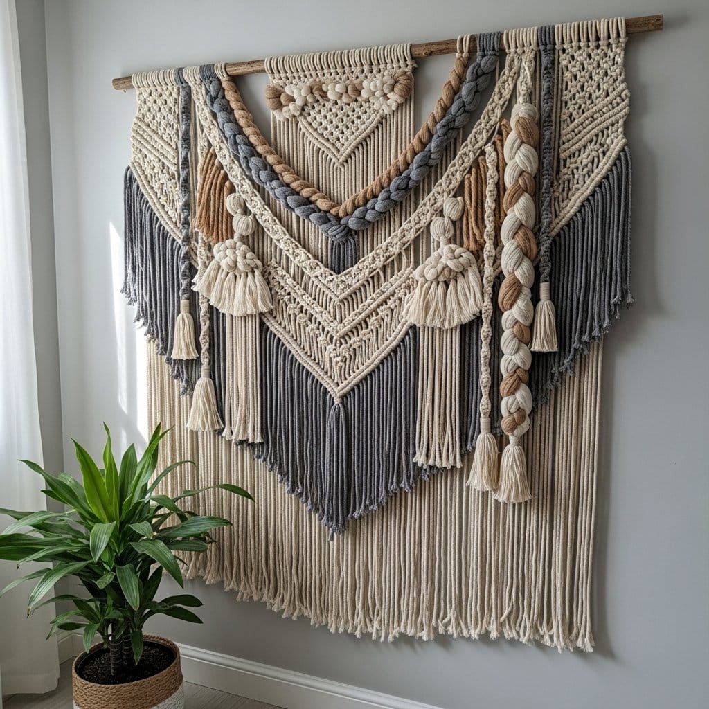 Inspire sua decoração com o charme versátil do macramê de parede