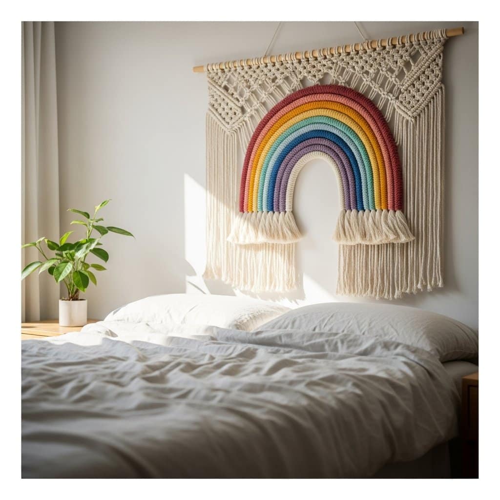 Inspire sua decoração com o charme versátil do macramê de parede
