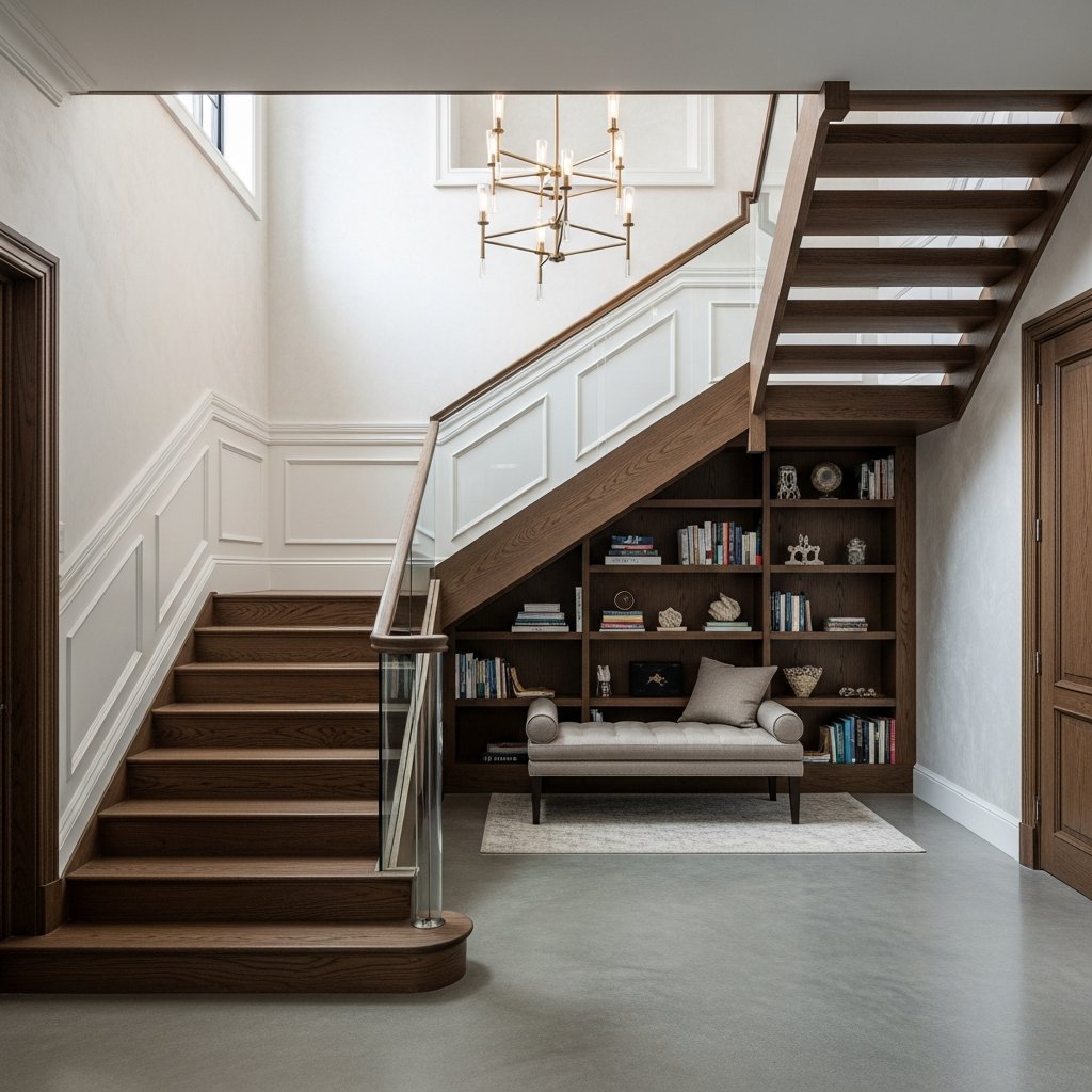 Inspire sua sala com escadas elegantes que transformam o ambiente