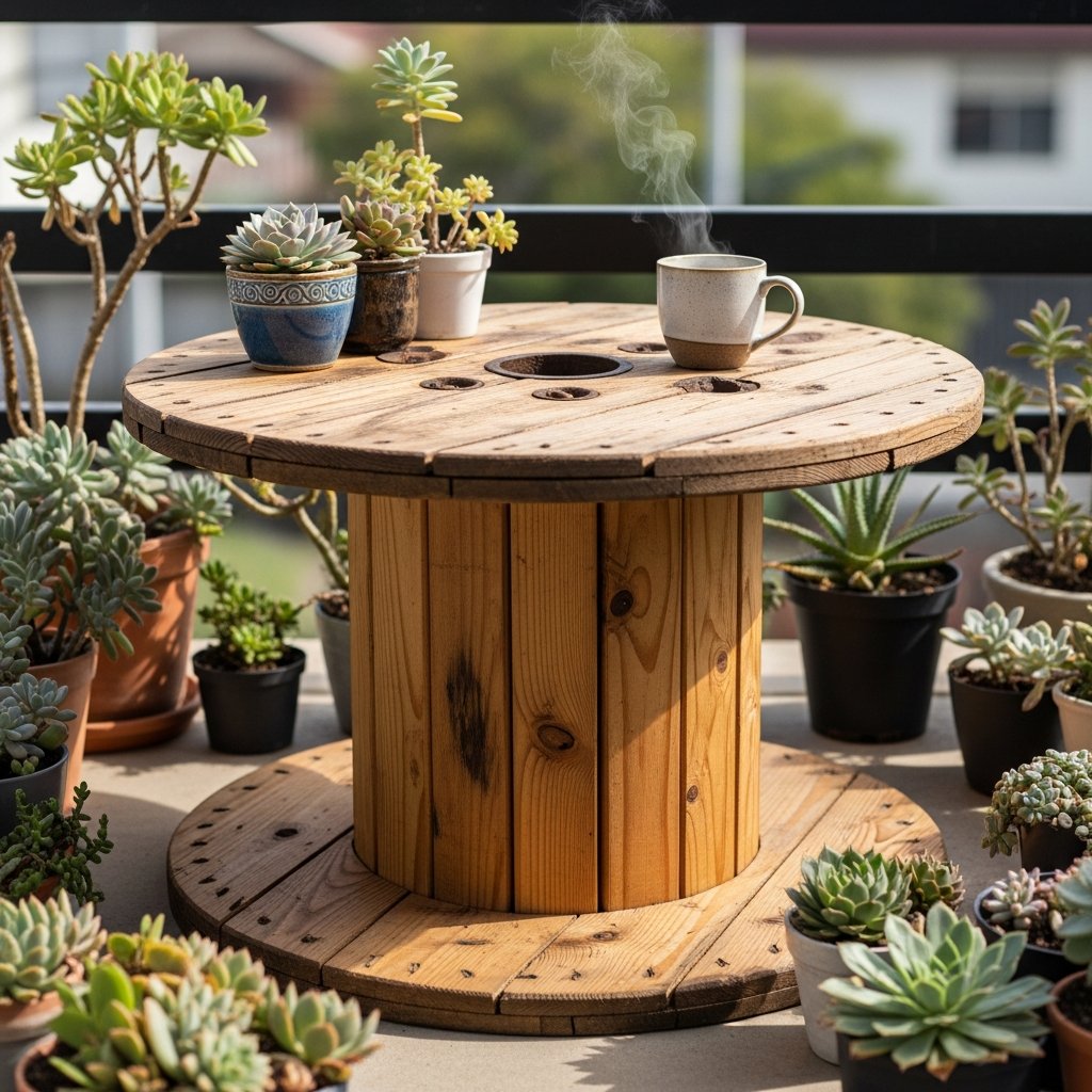 Mesa de carretel: ideias e dicas para transformar sua decoração com estilo e sustentabilidade