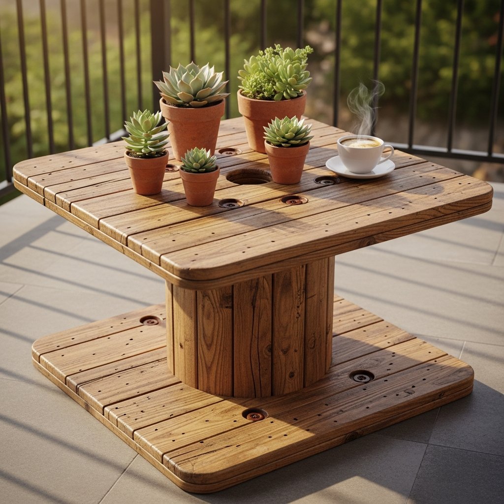 Mesa de carretel: ideias e dicas para transformar sua decoração com estilo e sustentabilidade