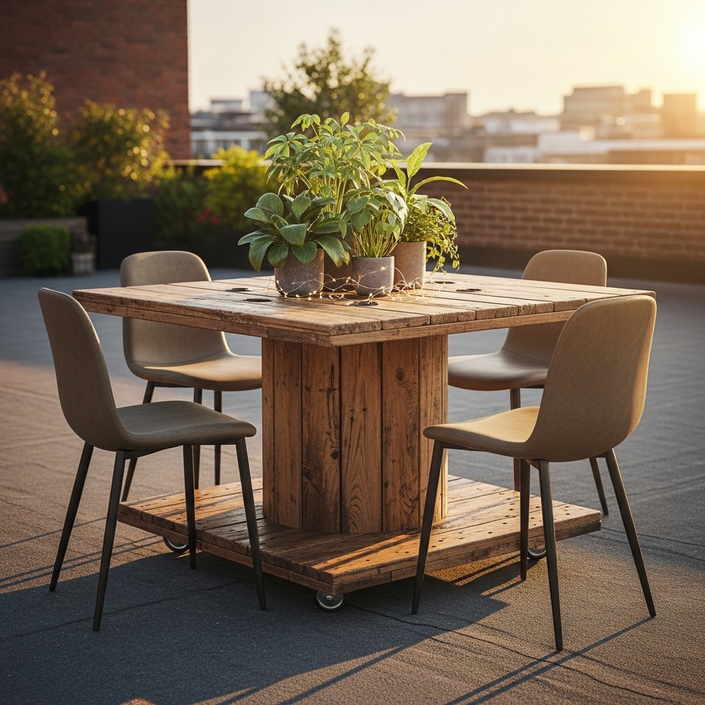 Mesa de carretel: ideias e dicas para transformar sua decoração com estilo e sustentabilidade