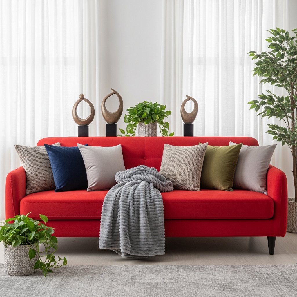 Sofá Vermelho: Como Escolher Cores e Elementos Decorativos para Valorizar Seu Ambiente