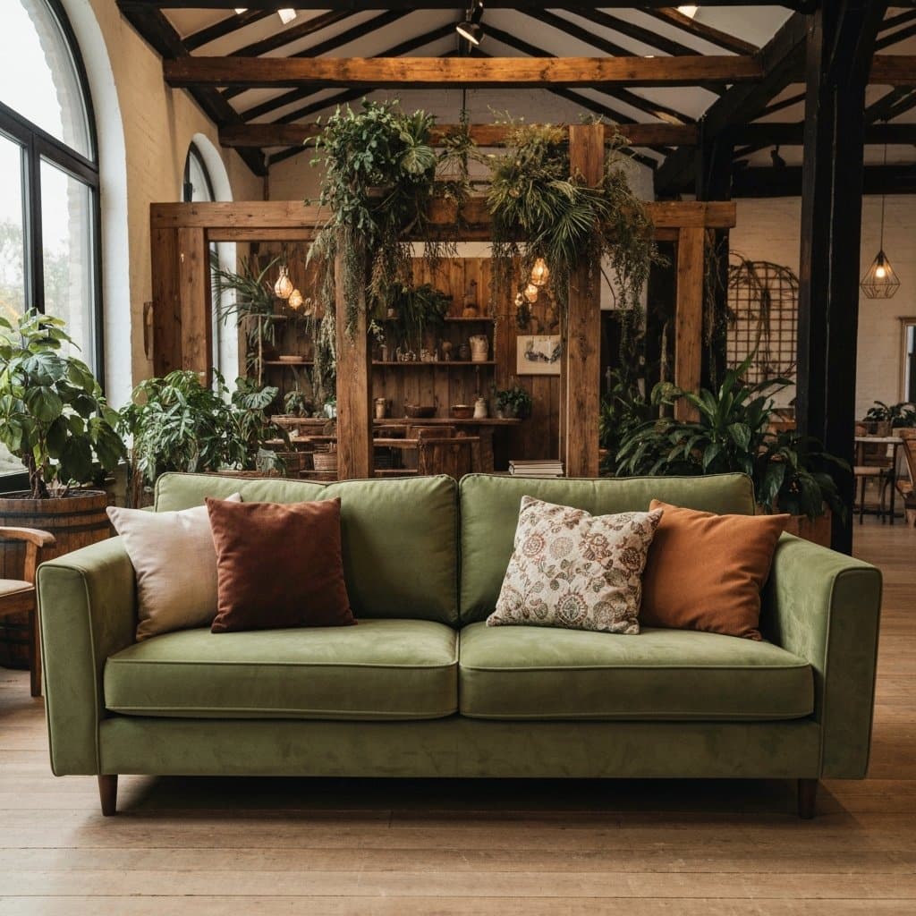 Sofá verde: como transformar sua sala com estilo, conforto e versatilidade