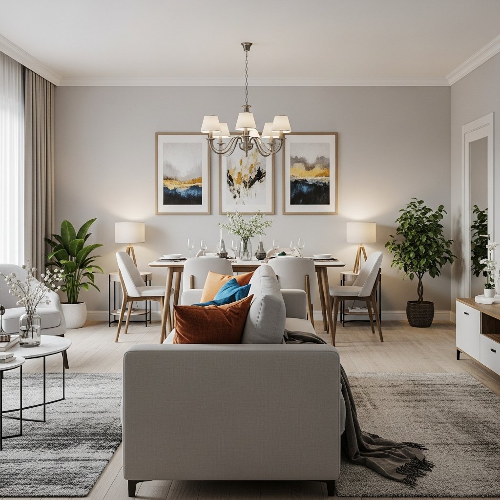 Como Decorar e Integrar a Sala de Estar e Jantar para um Ambiente Confortável e Funcional