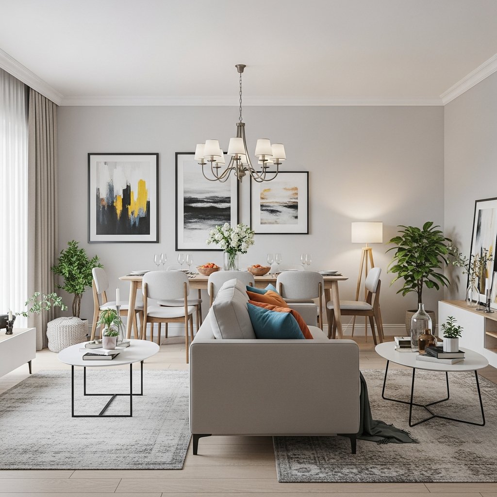 Como Decorar e Integrar a Sala de Estar e Jantar para um Ambiente Confortável e Funcional