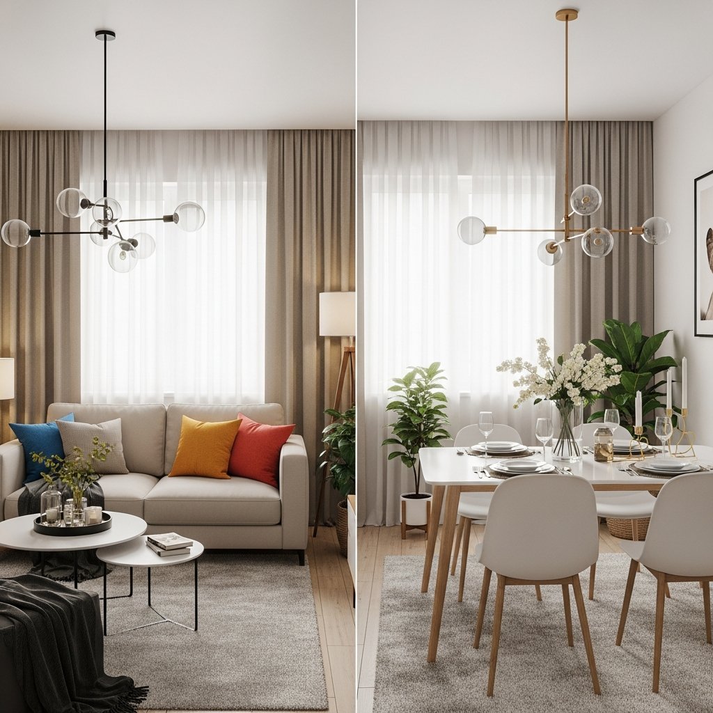 Como Decorar e Integrar a Sala de Estar e Jantar para um Ambiente Confortável e Funcional