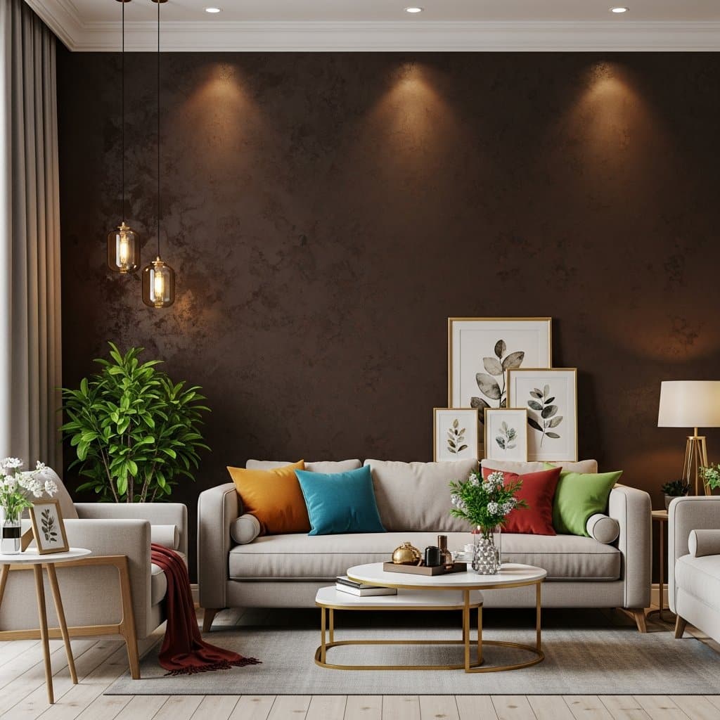 Como Transformar a Decoração com Parede Marrom: Dicas e Combinações Criativas
