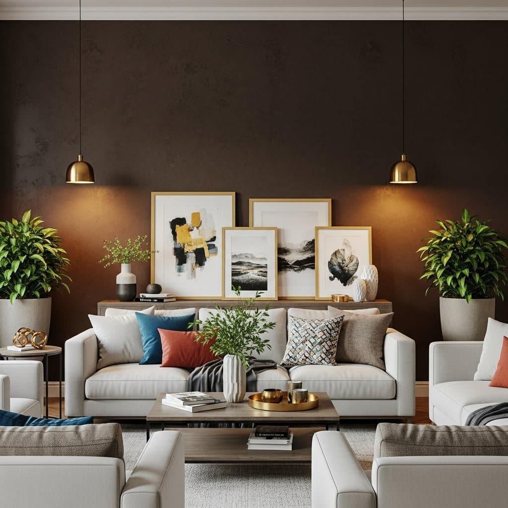 Como Transformar a Decoração com Parede Marrom: Dicas e Combinações Criativas