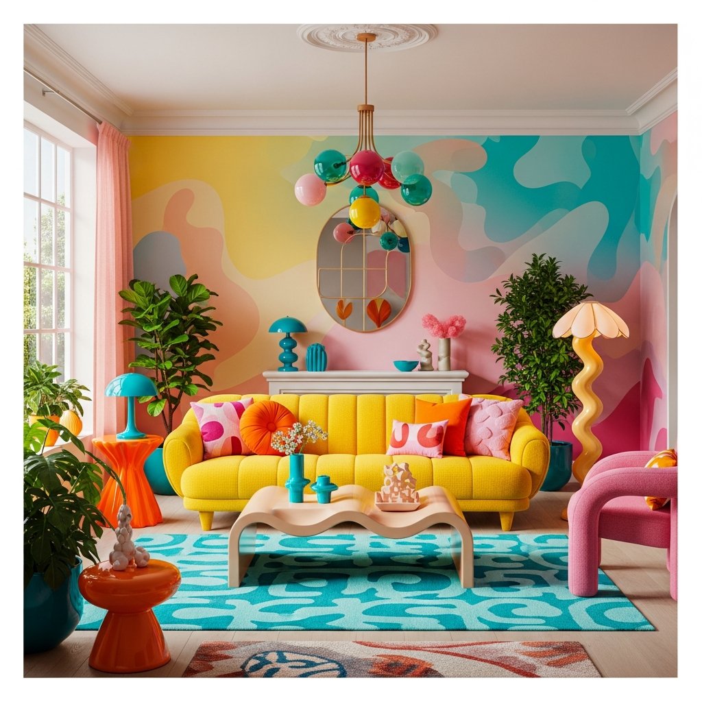 Dopamine Decor: Como Usar Cores e Estilos Vibrantes para Transformar Seu Lar e Seu Humor