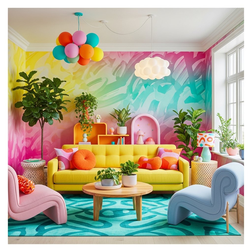 Dopamine Decor: Como Usar Cores e Estilos Vibrantes para Transformar Seu Lar e Seu Humor
