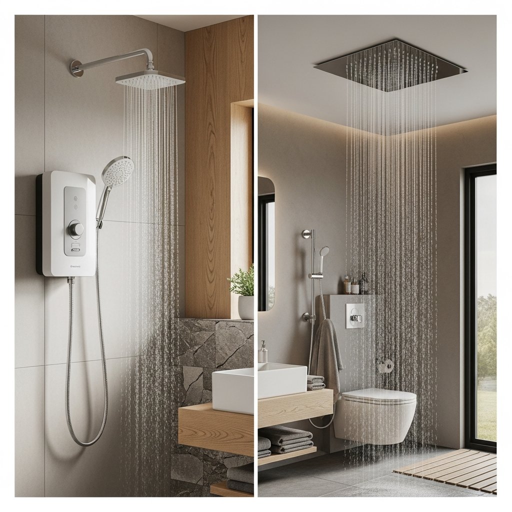 Ducha ou chuveiro: entenda as diferenças e escolha o melhor para seu banheiro