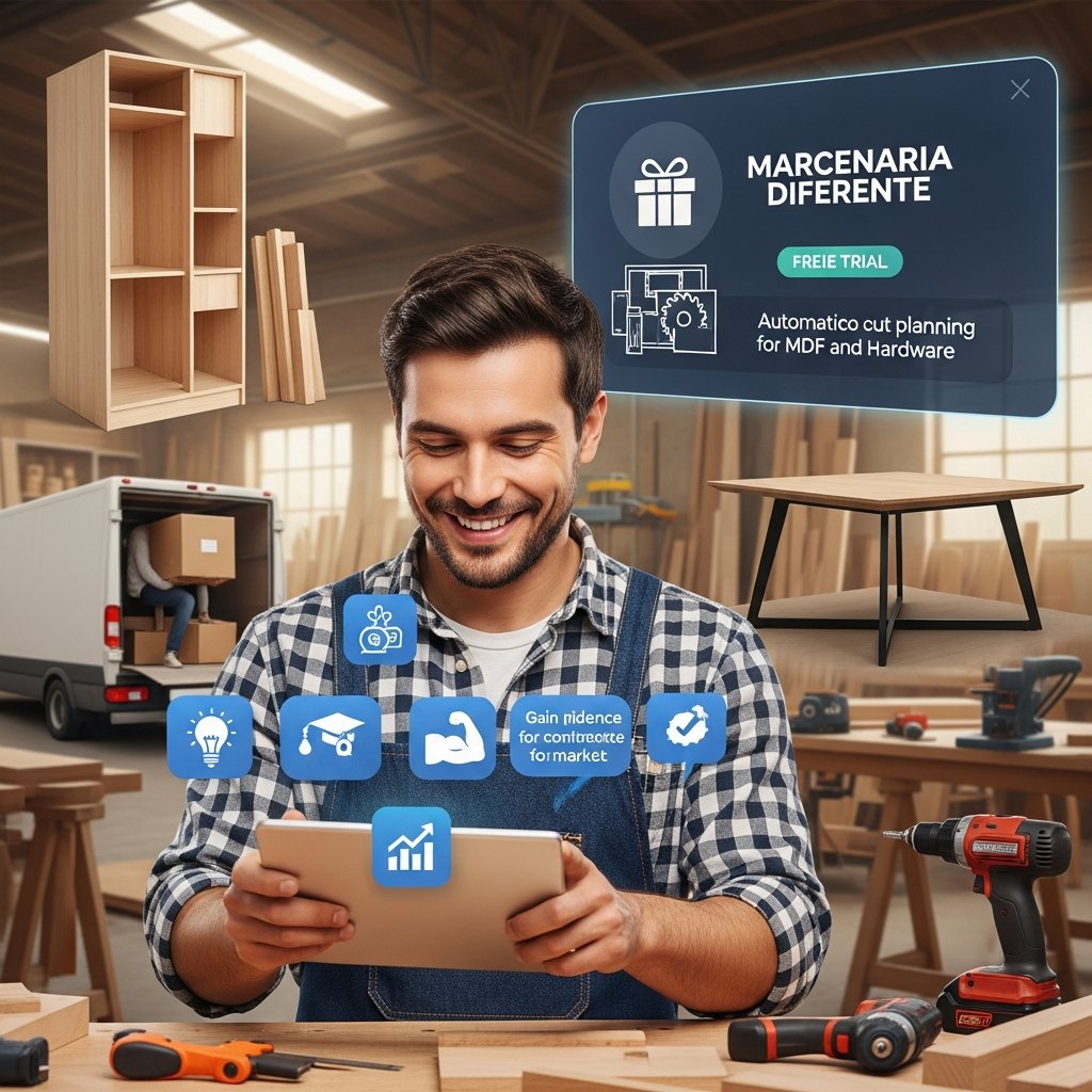Marcenaria Diferente: a plataforma que simplifica orçamentos e projetos para marceneiros