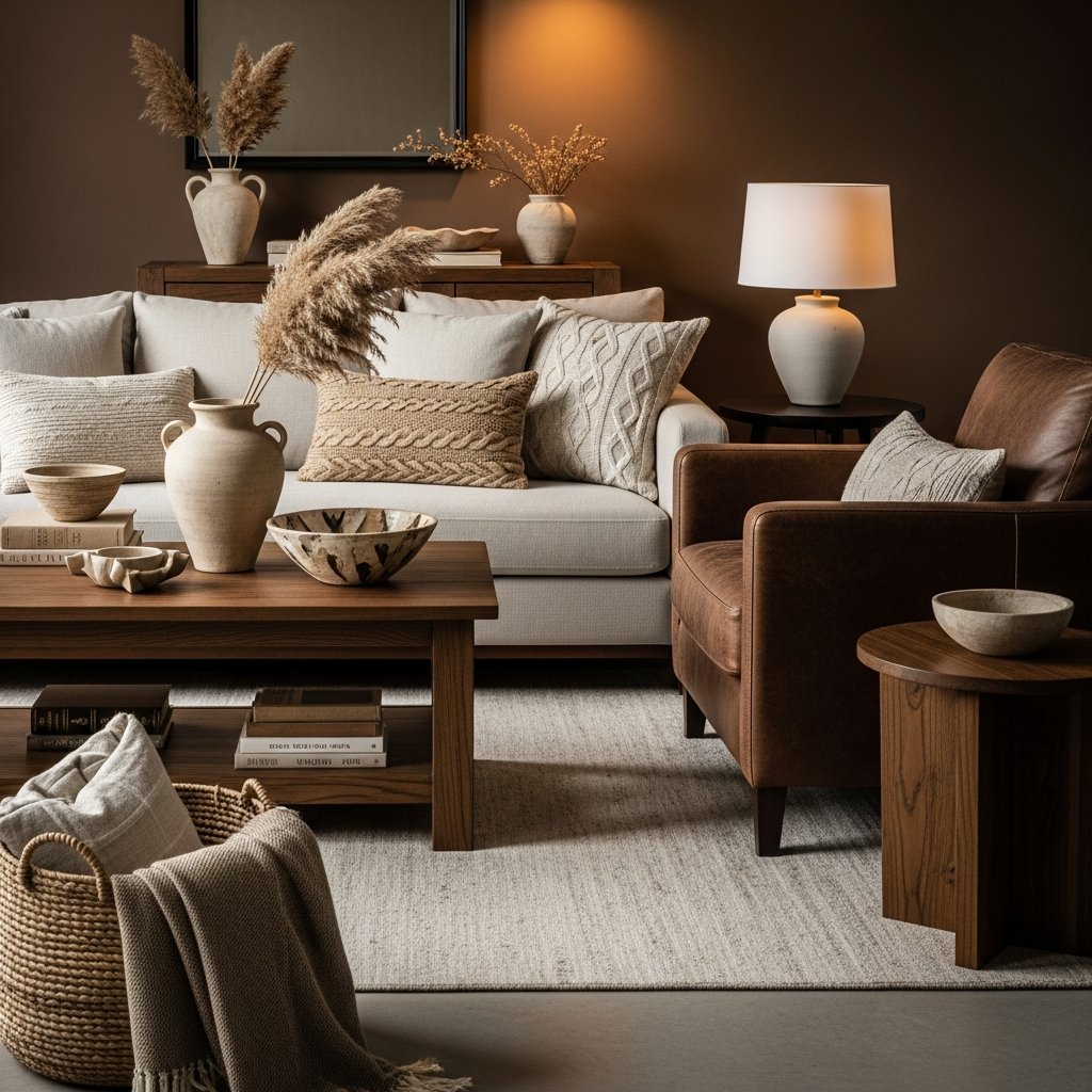 Tons de Marrom na Decoração: Como Criar Ambientes Aconchegantes e Versáteis