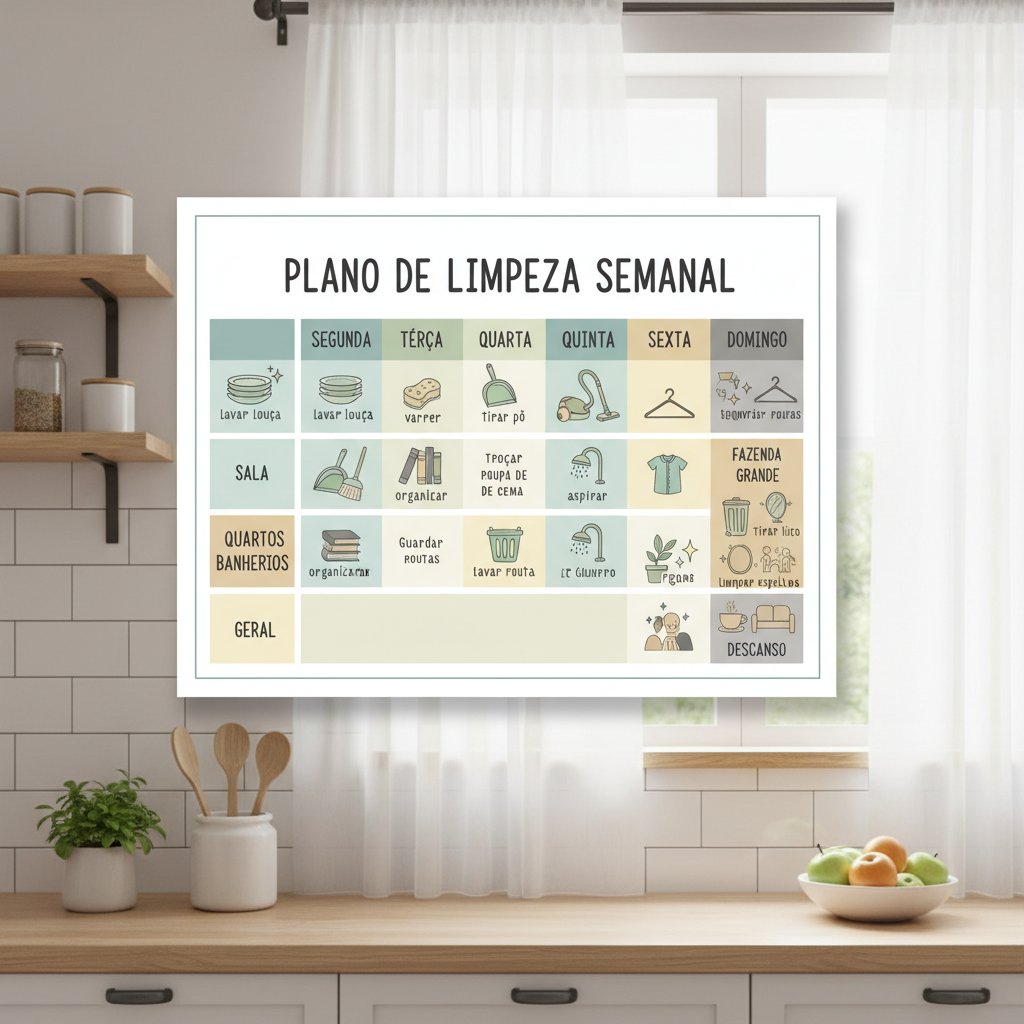 Cronograma de Limpeza Doméstica: Como Organizar Sua Rotina para Manter a Casa Sempre Impecável