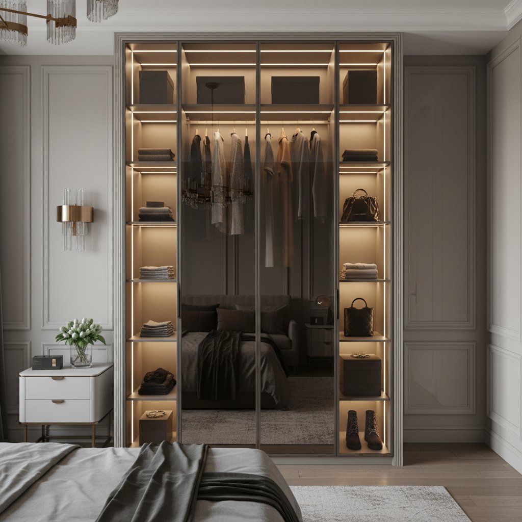 Guarda-Roupa com Porta de Vidro: Como Escolher e Inspirar Seu Projeto Moderno