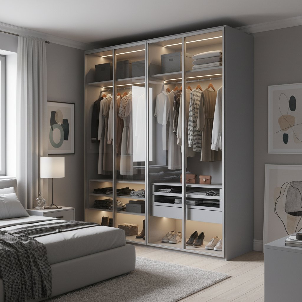 Guarda-Roupa com Porta de Vidro: Como Escolher e Inspirar Seu Projeto Moderno
