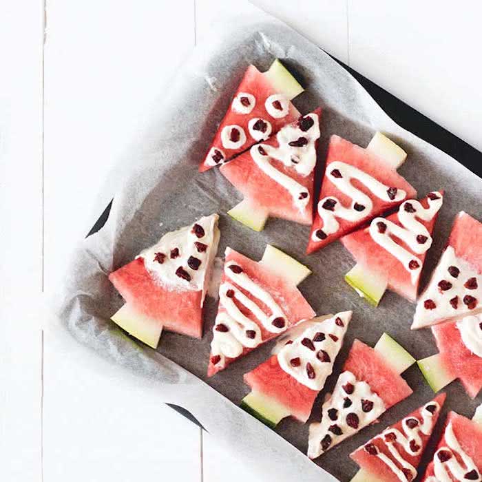 Decoração com frutas para o Natal - Como fazer a sua e dicas! 4 Árvore de natal de melancia