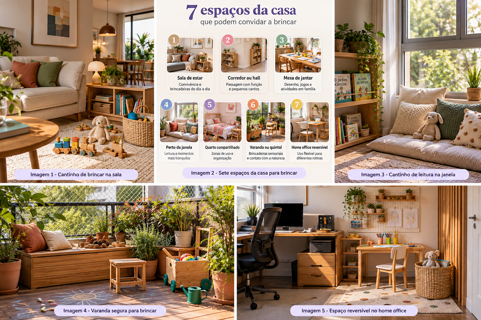 Cantinho de brincar em casa: 7 espaços sem brinquedoteca 3 7 espaços da casa que a criança pode brincar sem problemas
