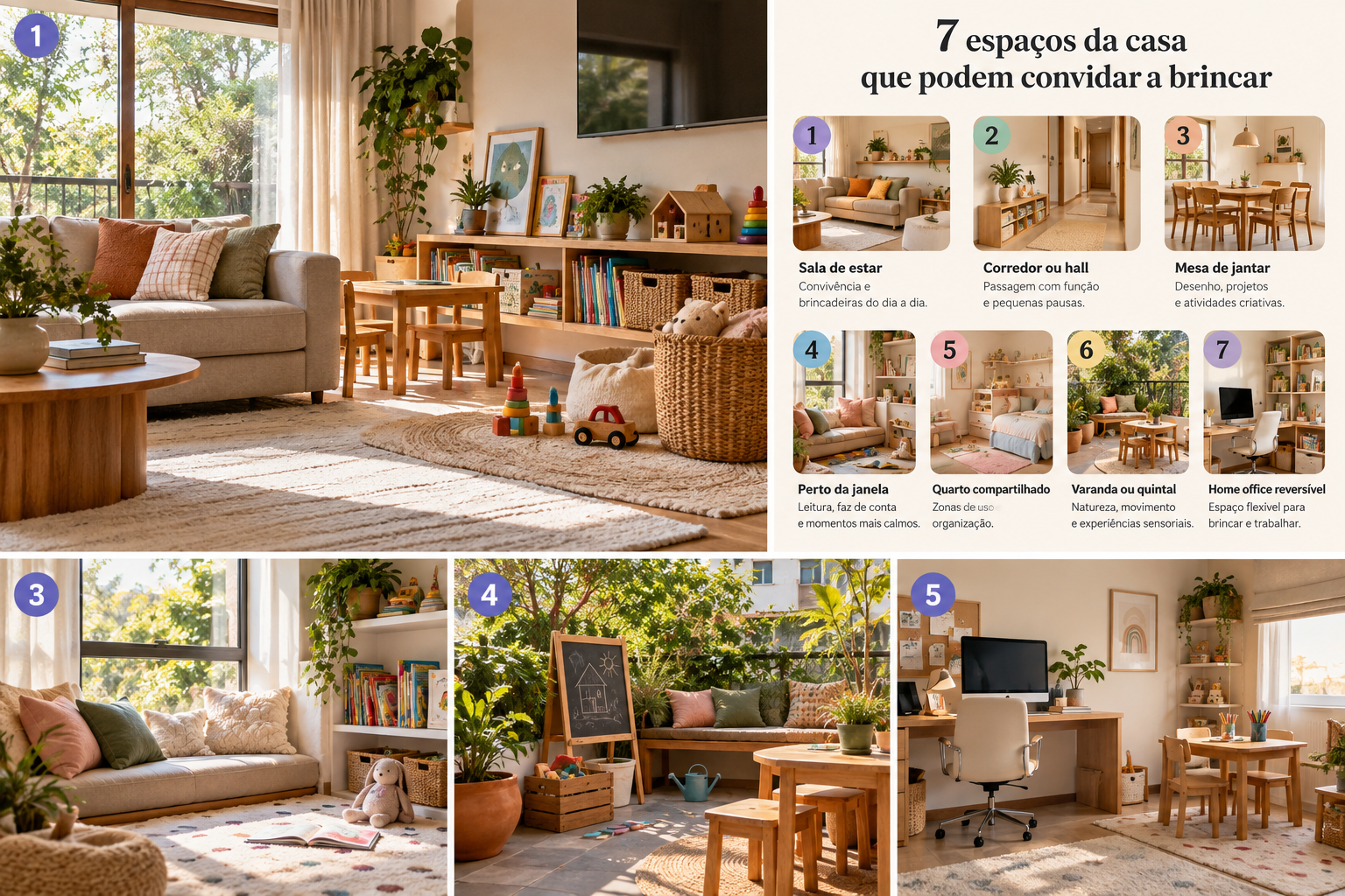Cantinho de brincar em casa: 7 espaços sem brinquedoteca 1 7 espaços da casa que a criança pode brincar