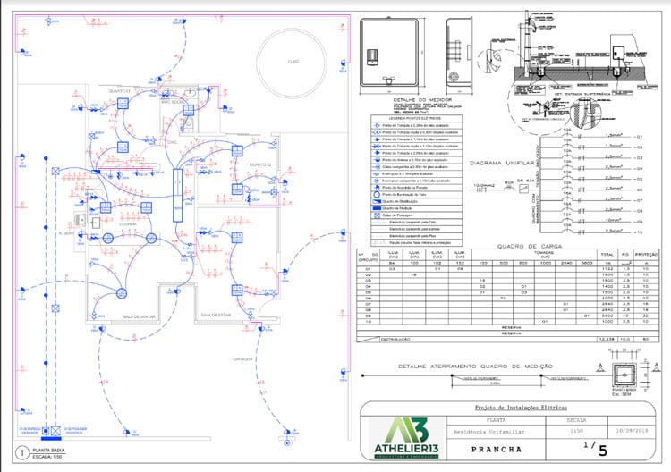 Curso de instalações prediais em CAD.