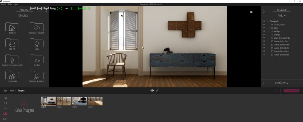 Curso de renderização de imagens de Arquitetura