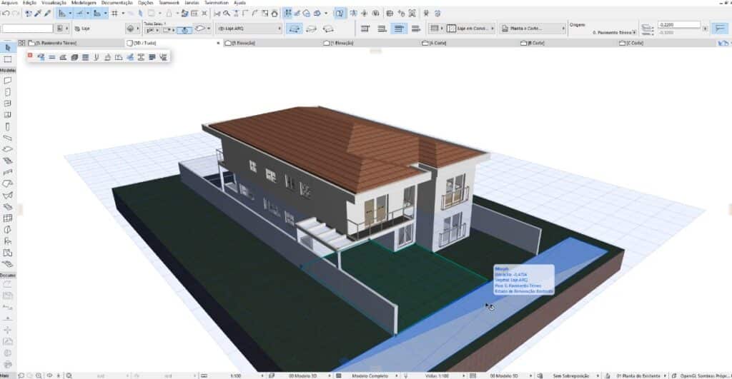 Projeto de uma residência do nosso curso de ARCHICAD. Projeto de uma residência do nosso curso de ARCHICAD.